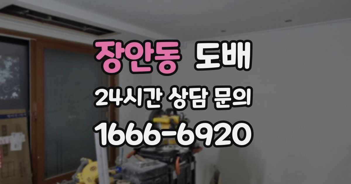 장안동 도배