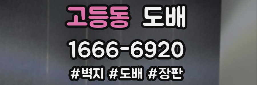 고등동 도배