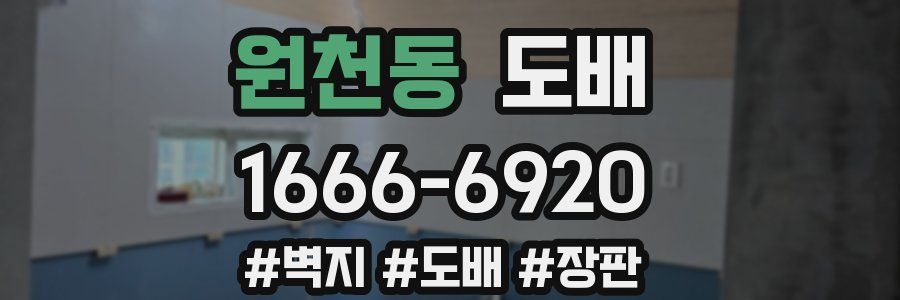 원천동 도배