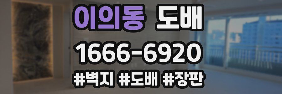 이의동 도배