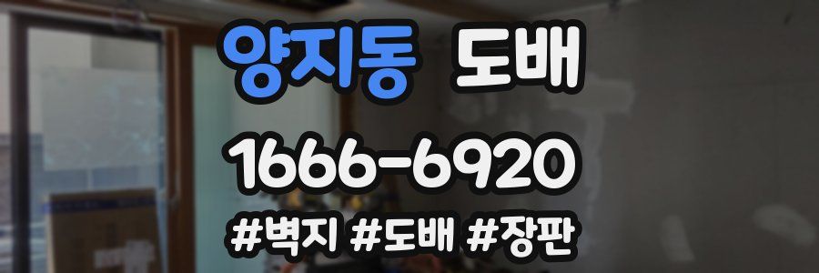 양지동 도배