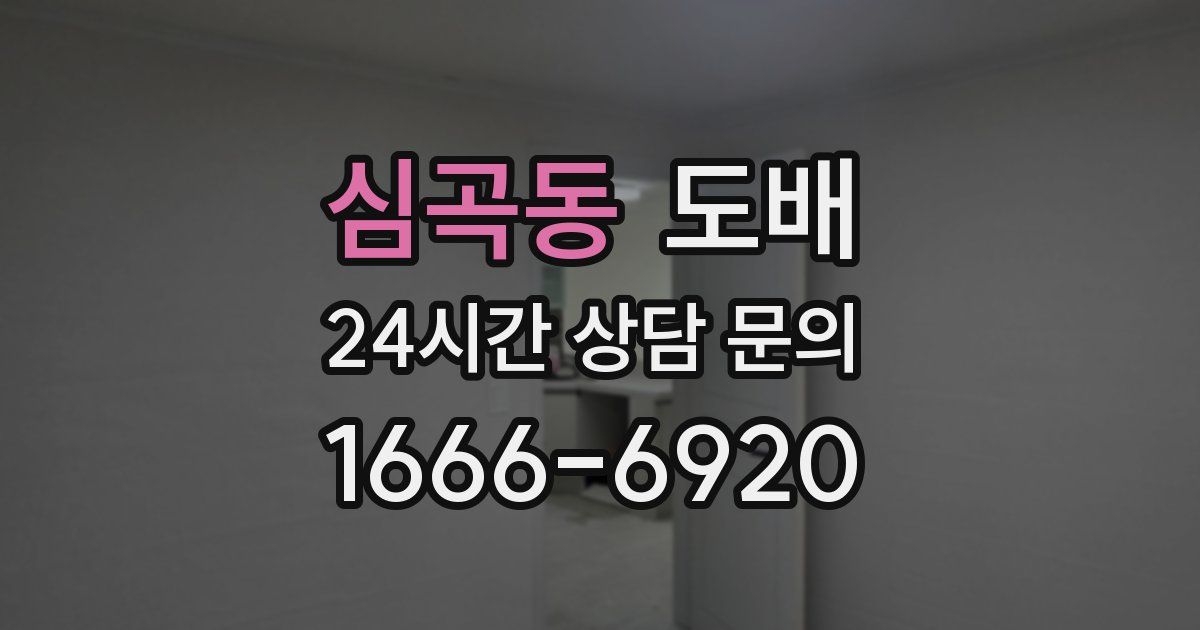 심곡동 도배