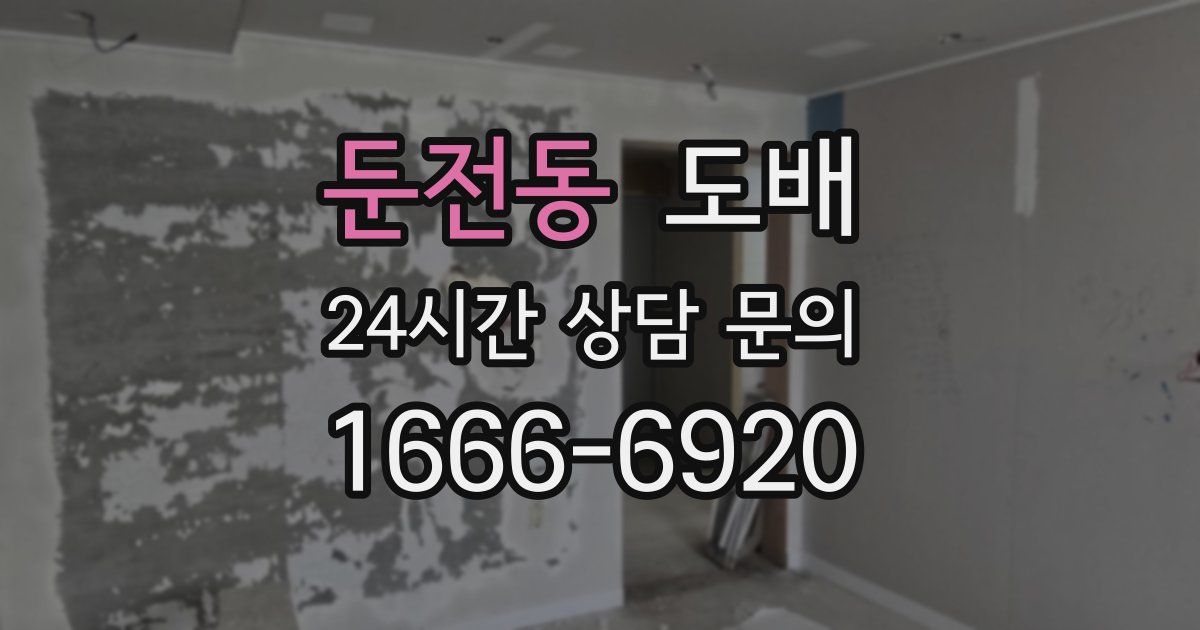둔전동 도배