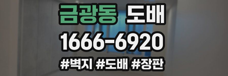 금광동 도배