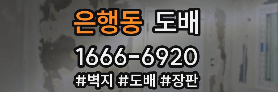 은행동 도배