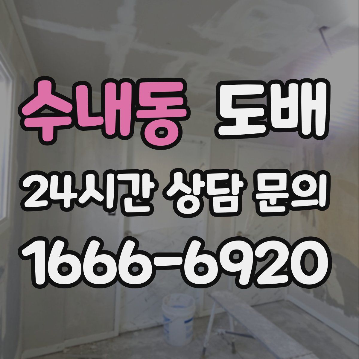 수내동 도배