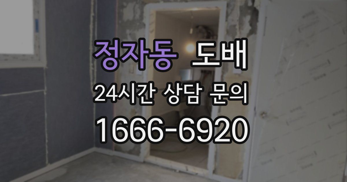 정자동 도배