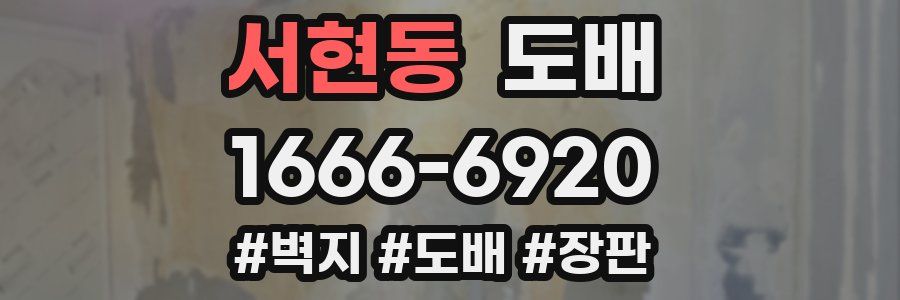서현동 도배
