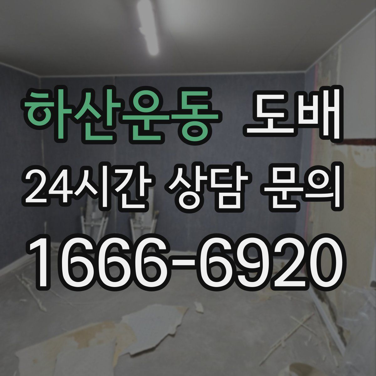 하산운동 도배