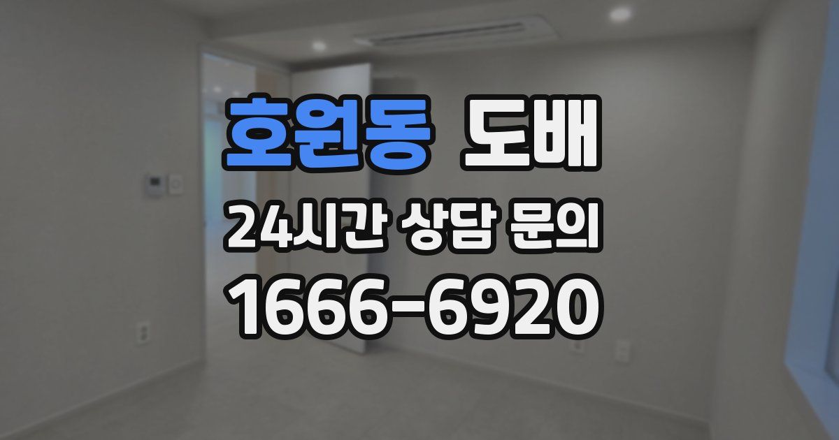 호원동 도배
