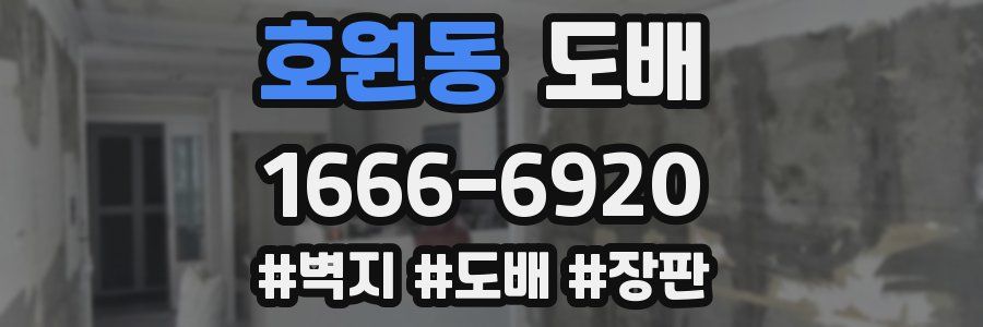 호원동 도배