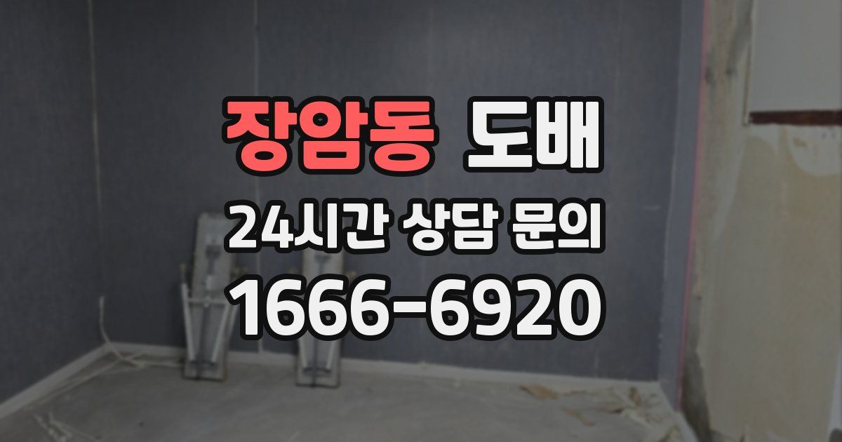장암동 도배
