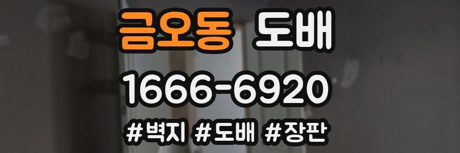 금오동 도배