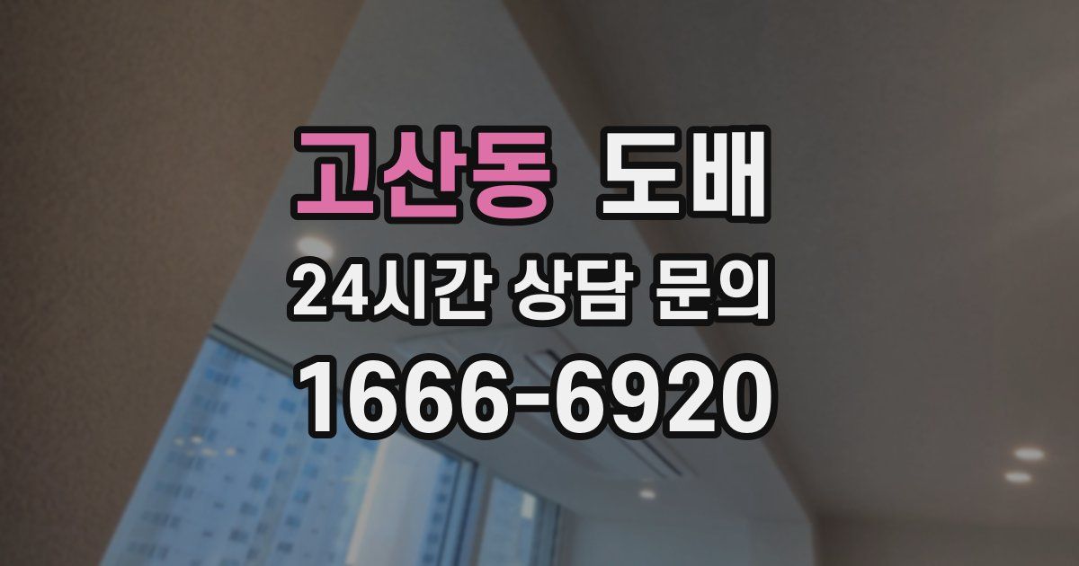고산동 도배