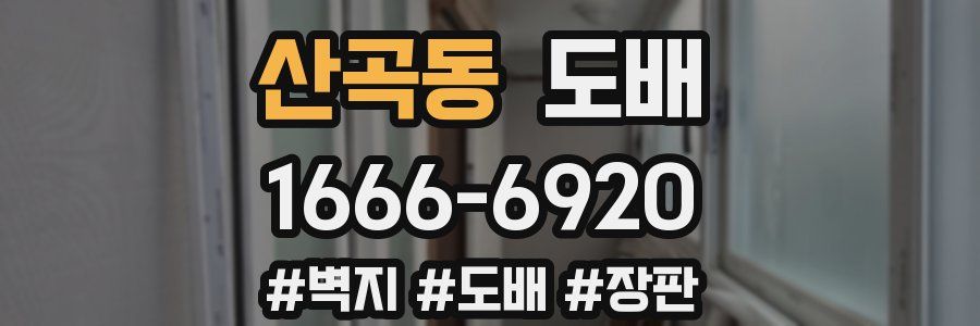 산곡동 도배