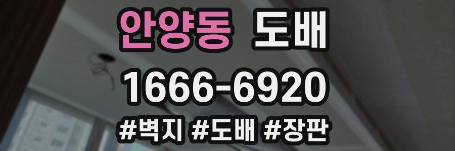 안양동 도배