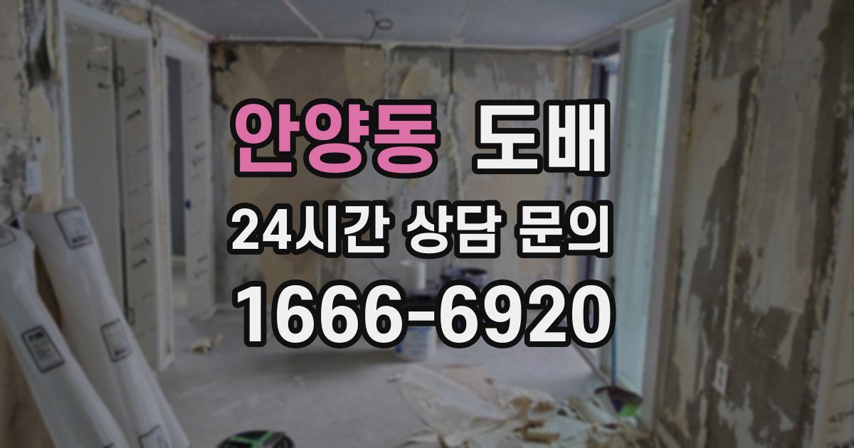 안양동 도배