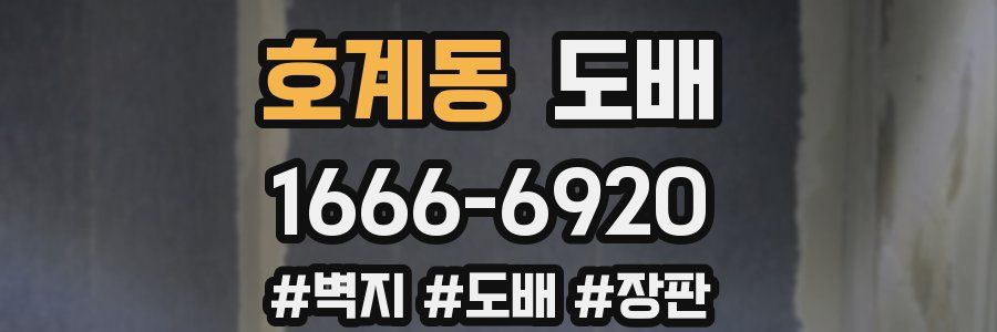 호계동 도배