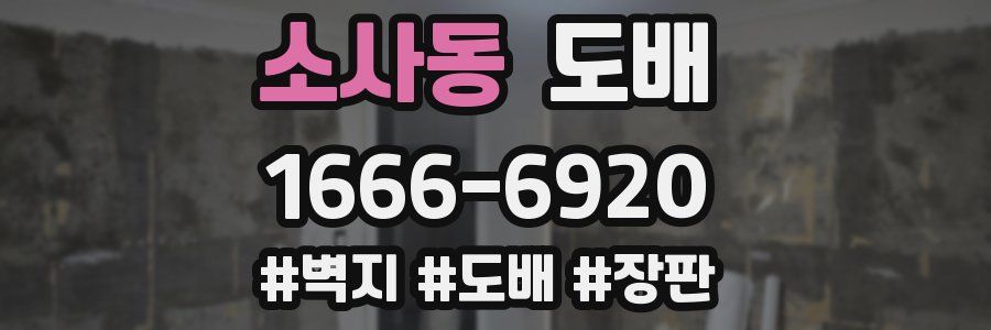 소사동 도배
