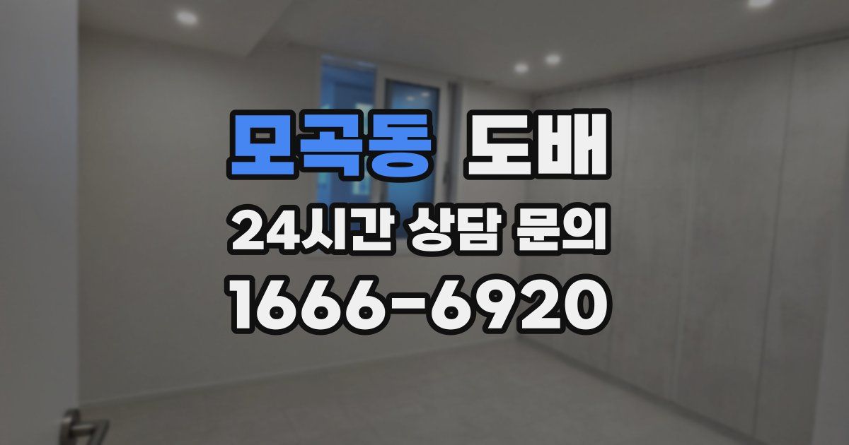모곡동 도배
