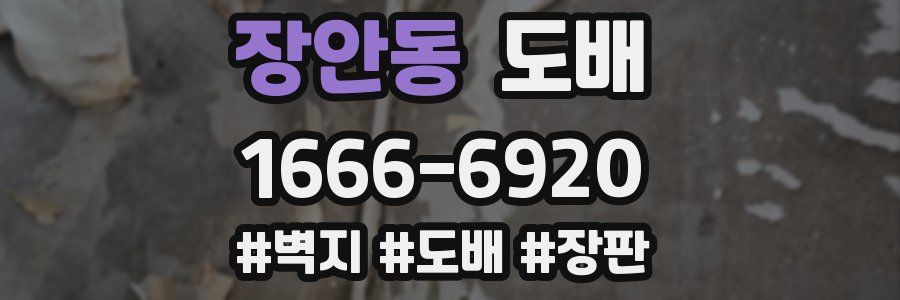 장안동 도배