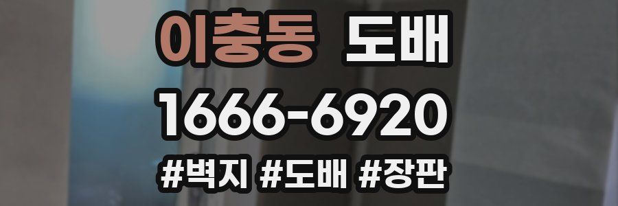 이충동 도배