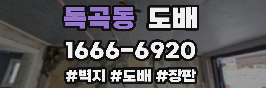 독곡동 도배