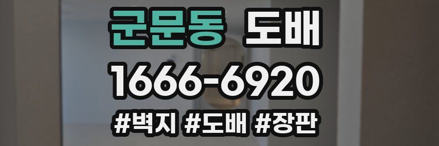 군문동 도배