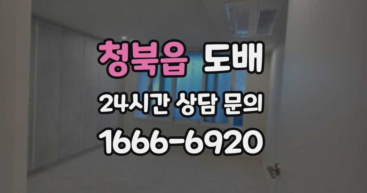 청북읍 도배
