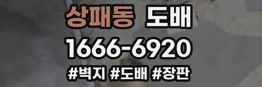상패동 도배