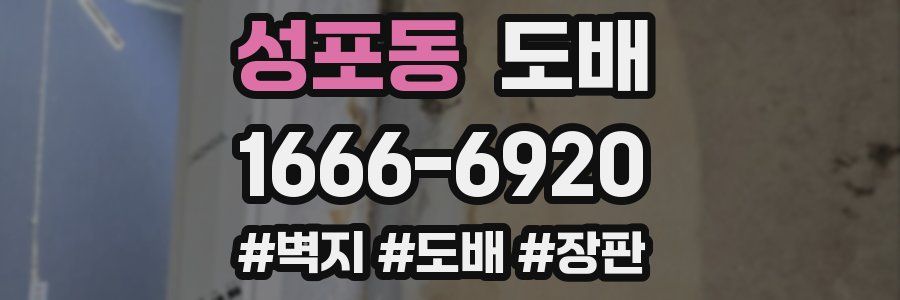 성포동 도배