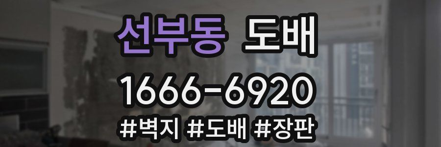 선부동 도배