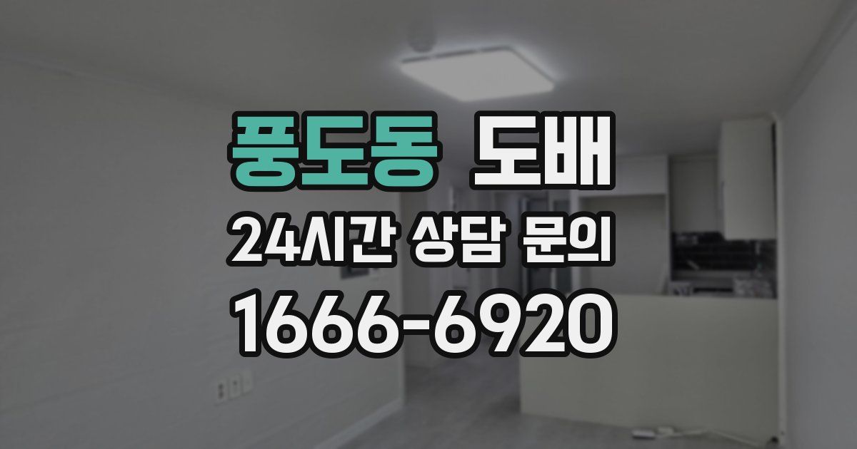 풍도동 도배