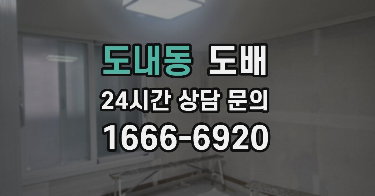 도내동 도배