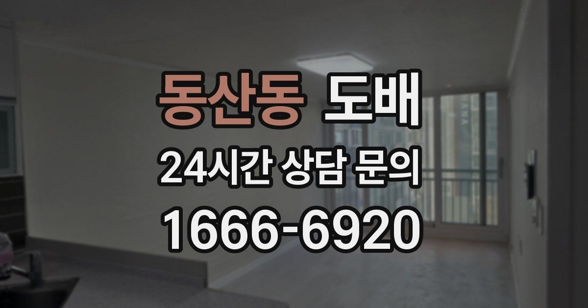 동산동 도배