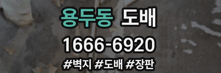용두동 도배