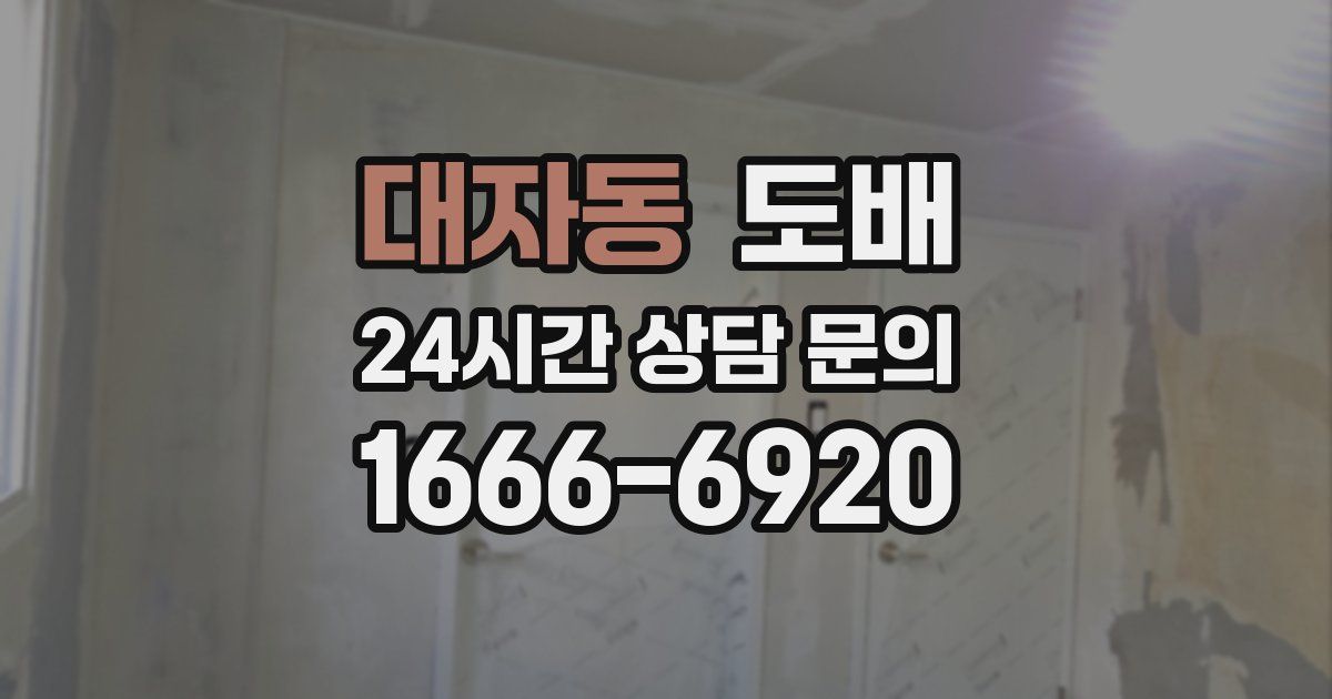 대자동 도배