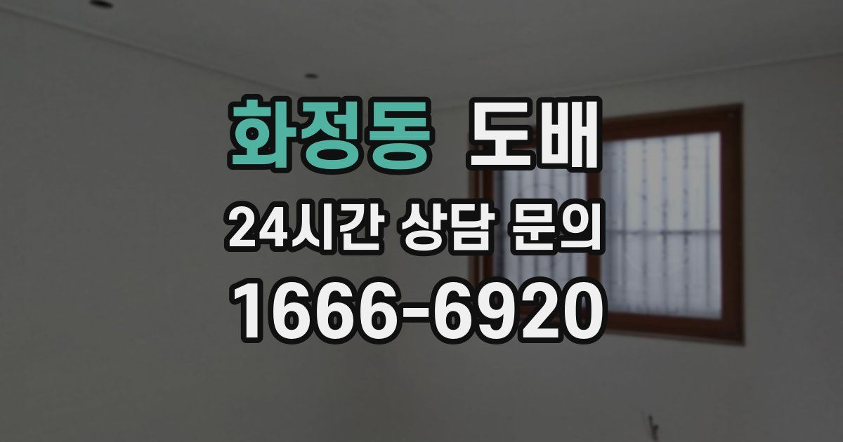 화정동 도배