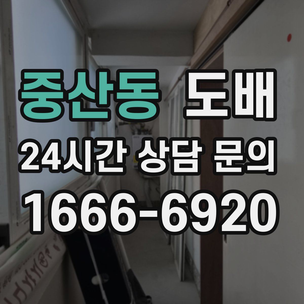 중산동 도배