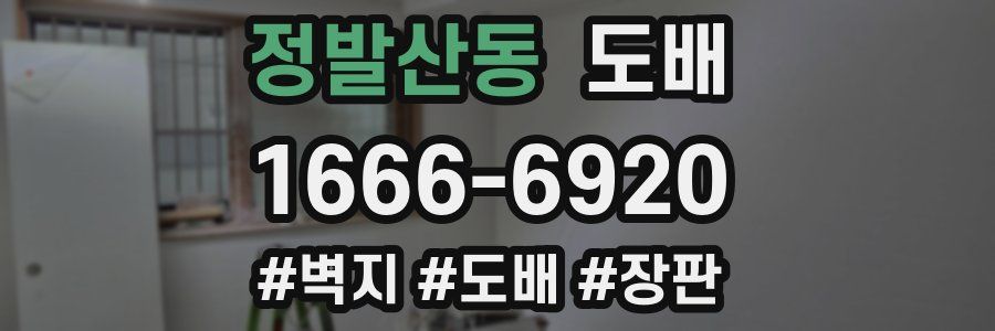 정발산동 도배