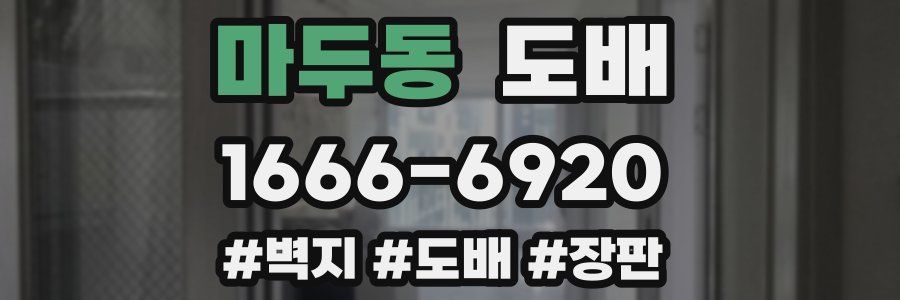 마두동 도배