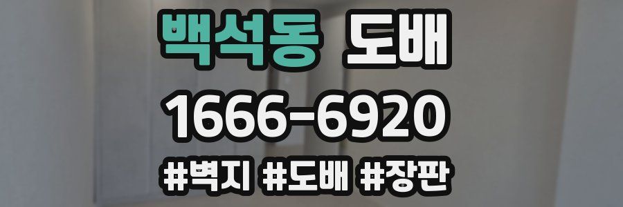 백석동 도배