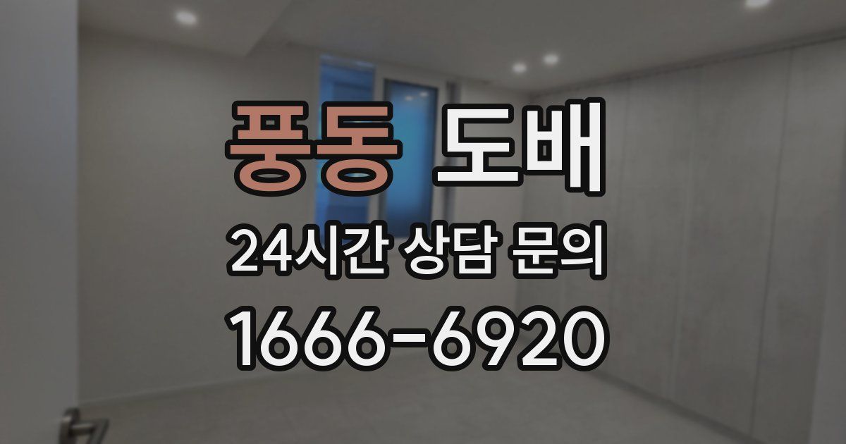 풍동 도배