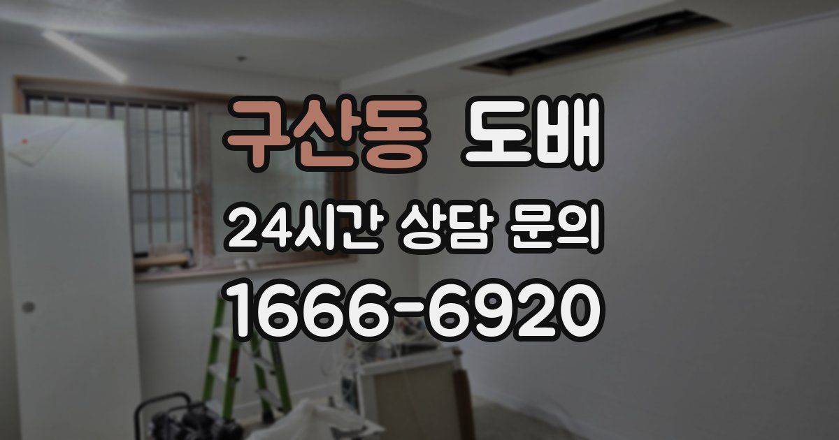 구산동 도배
