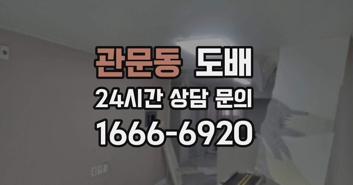 관문동 도배