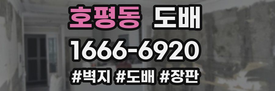 호평동 도배