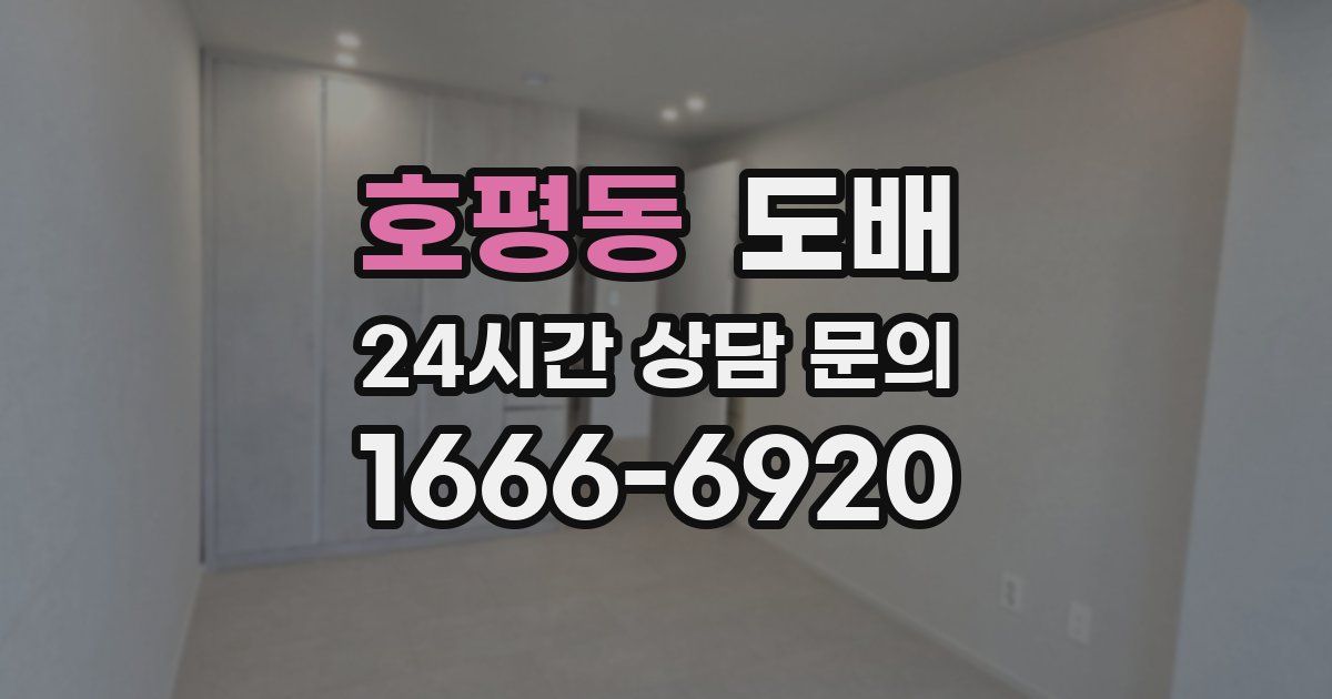 호평동 도배