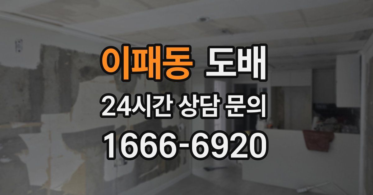 이패동 도배