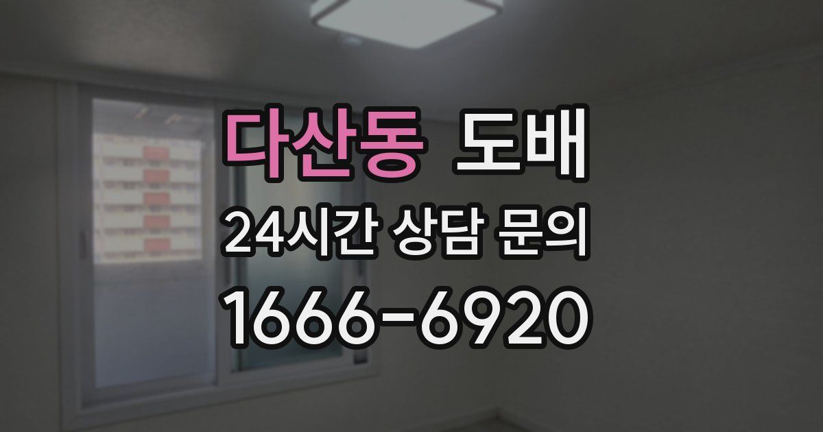 다산동 도배