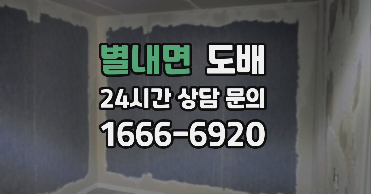 별내면 도배